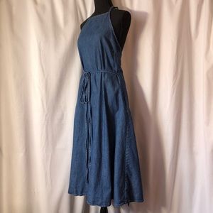 Gap 1969 Denim Wrap Dress Size M